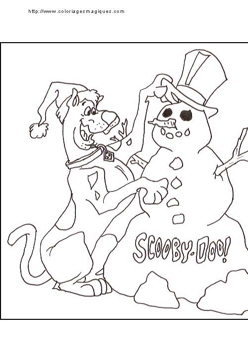 coloriage magique scooby doo