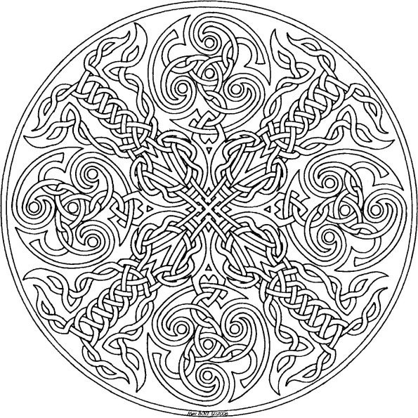 coloriage mandala adulte