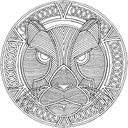 coloriage mandala animaux