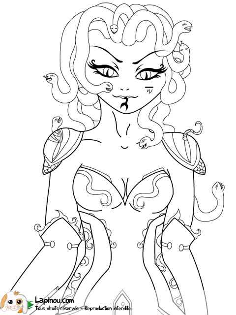 Medusa Percy Jackson Coloring Pages
