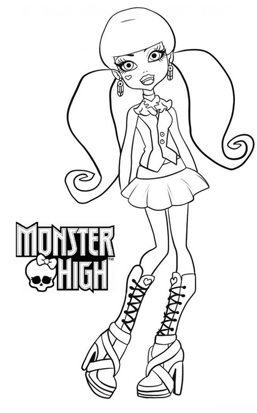 coloriage mandala monster high