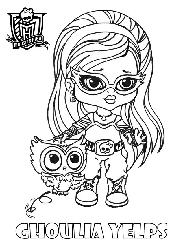 coloriage monster high bebe