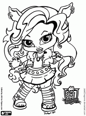 coloriage monster high bebe