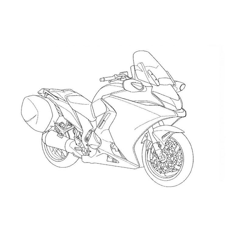 coloriage moto course