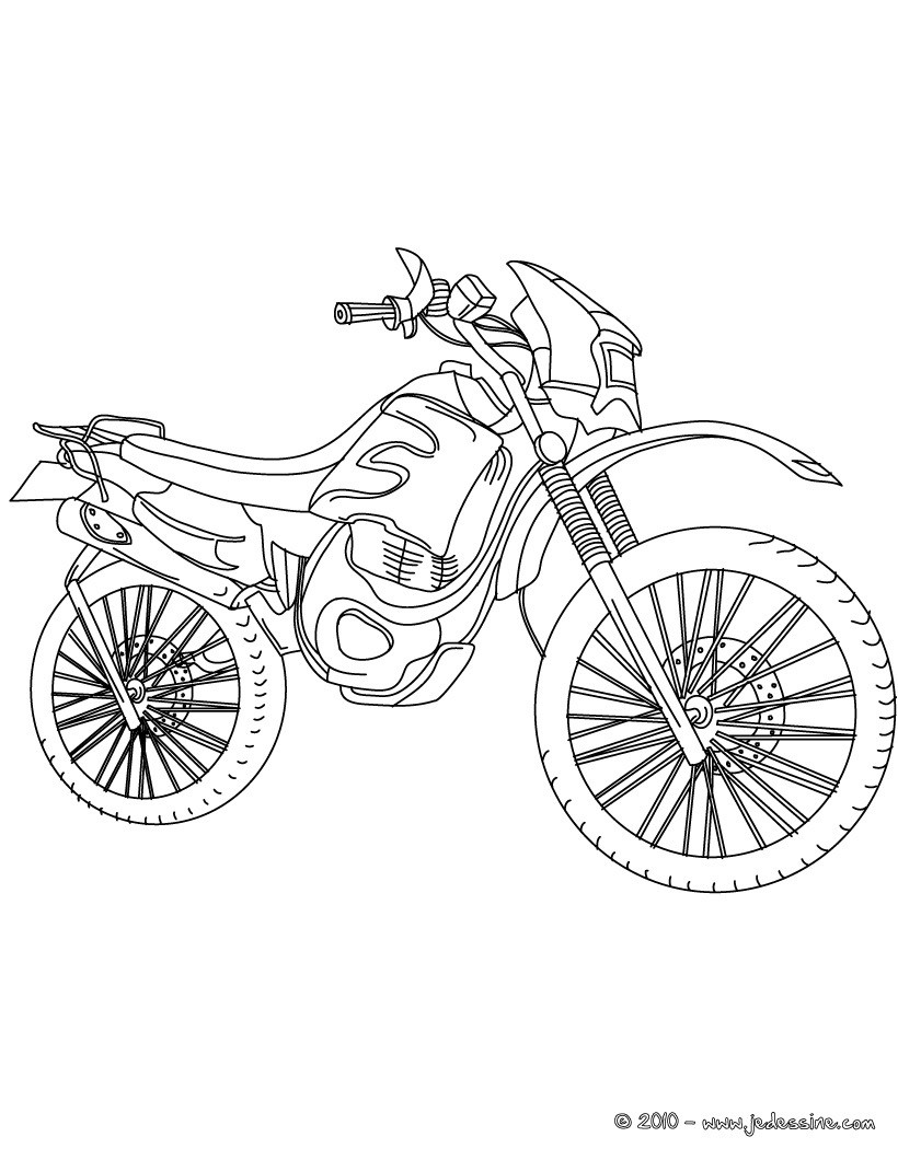 Dessins   imprimer Moto Cross   colorier Voir le dessin