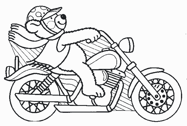 coloriage moto police