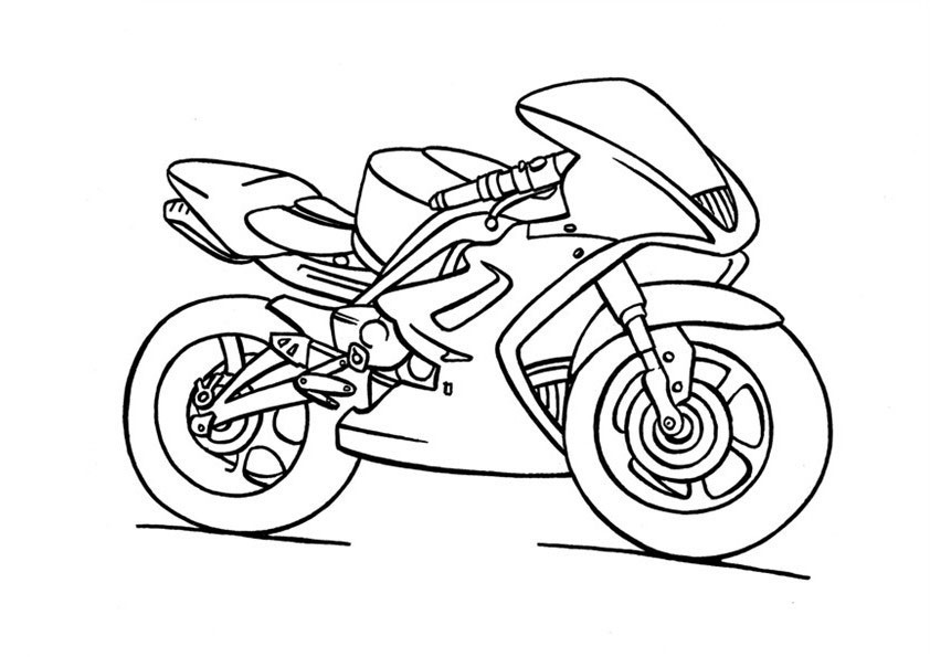 98 dessins de coloriage Moto Police à imprimer