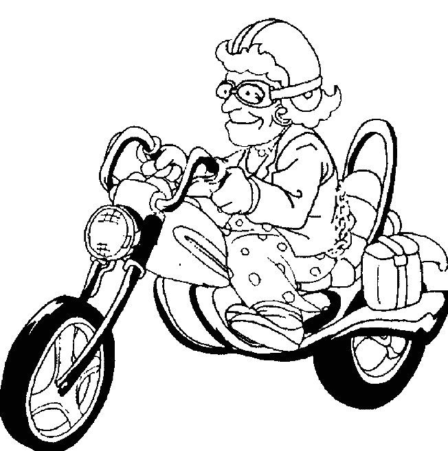 coloriage moto police