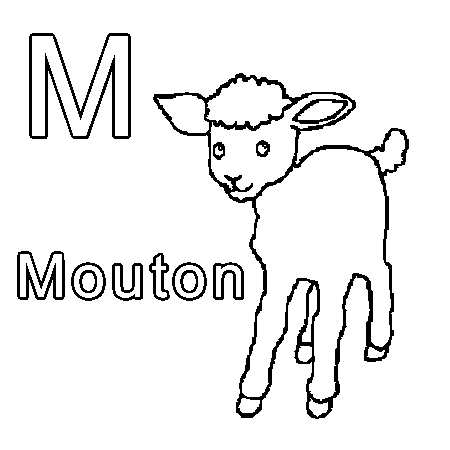 coloriage mouton en ligne