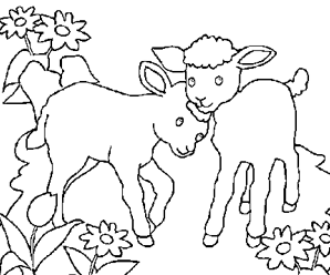 coloriage mouton imprimer gratuit