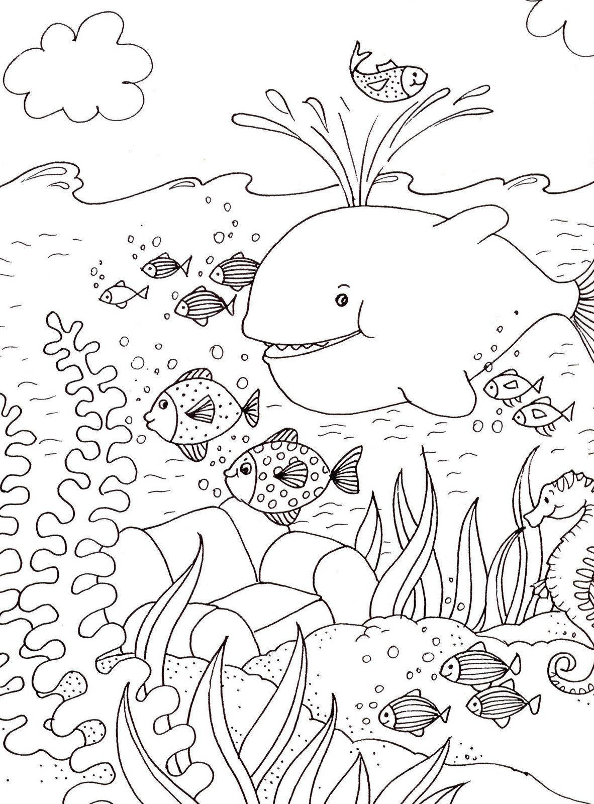 Coloriage A Dessiner De Paysage De Mer A Imprimer Gratuit L