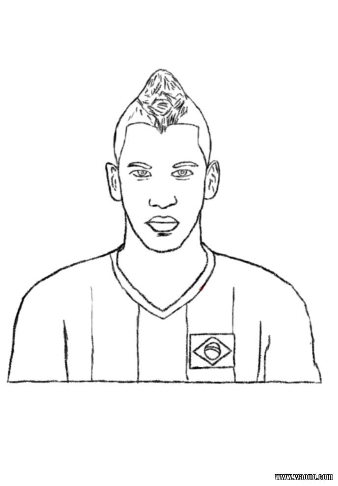 dessin facile neymar