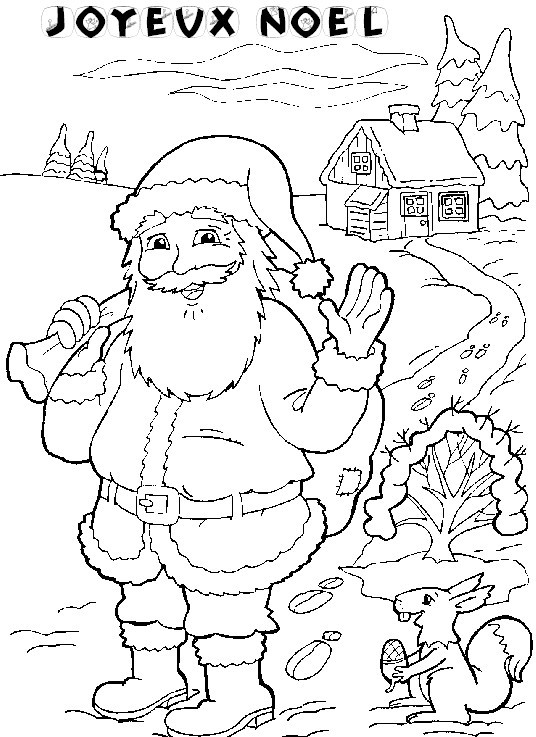 97 dessins de coloriage Noël Cycle 3 à imprimer