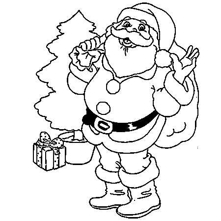 coloriage noel sapin