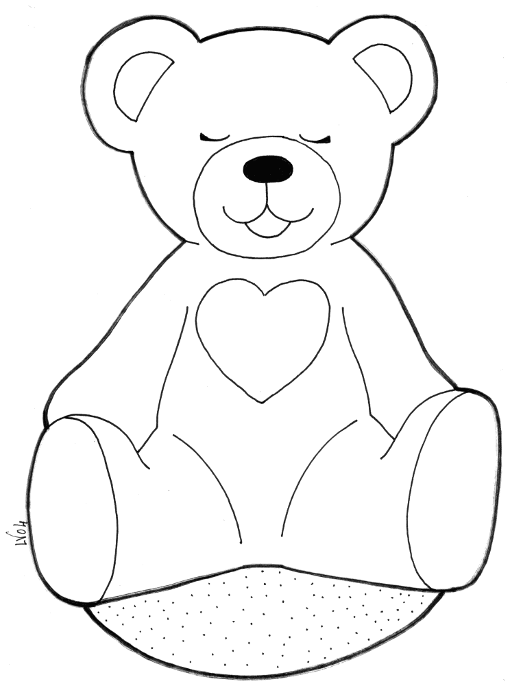 20 dessins de coloriage Ours En Peluche à imprimer