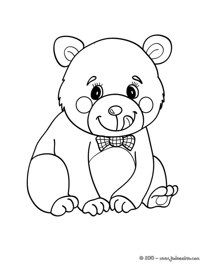 Charlie Bear  Free Colouring Pages