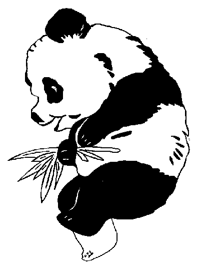 coloriage panda gratuit