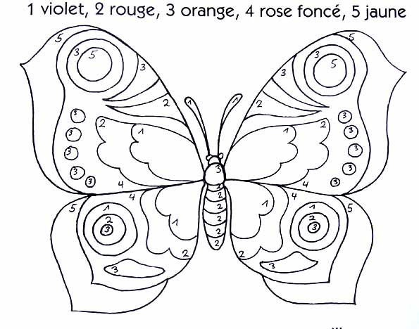 coloriage a imprimer un papillon