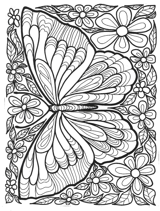 coloriage papillon symetrie 11629