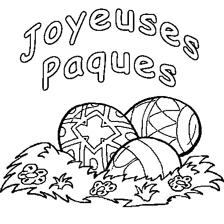 coloriage paques gratuit