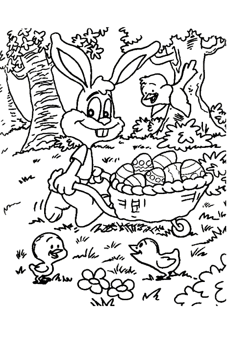 coloriage paques jesus