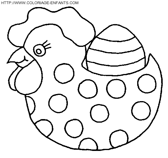 coloriage paques maternelle