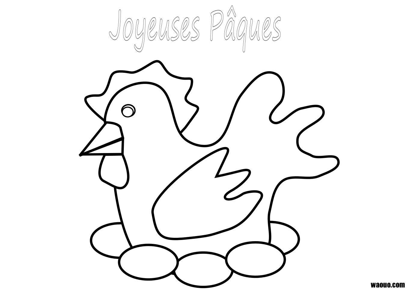 coloriage paques petite section