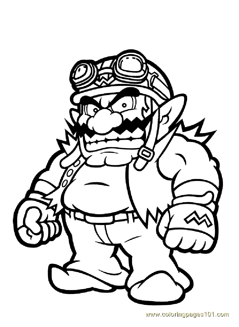 coloriage personnage mario kart