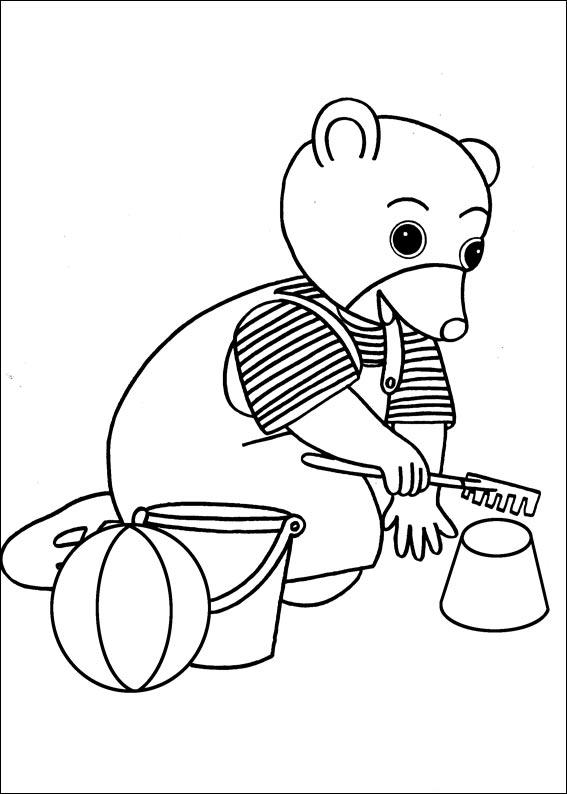 coloriage petit ours brun a imprimer gratuit