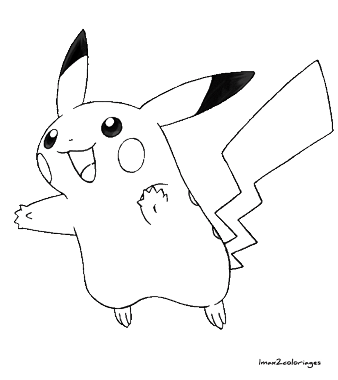 dessin de pikachu pokemon coloriage pikachu et ses amis