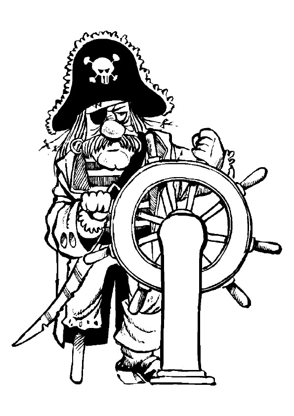 dessin pirate des caraibes gratuit