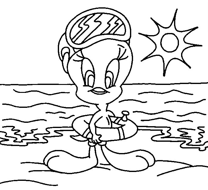 coloriage plage palmier