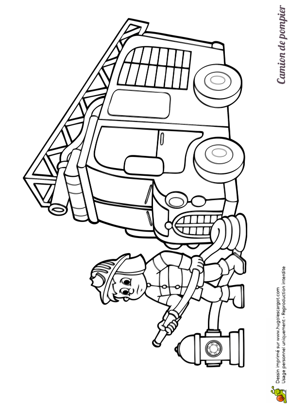 coloriage playmobil ambulance