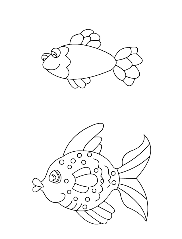 coloriage poisson 1 avril