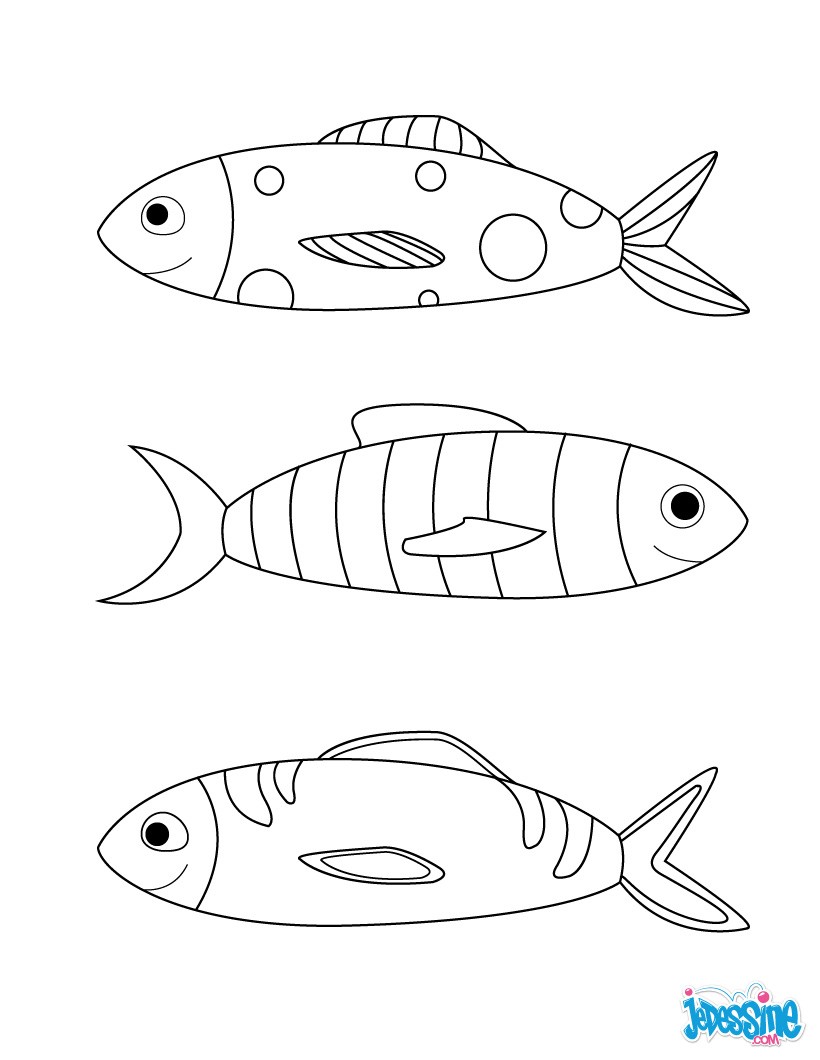 coloriage poisson avril en ligne