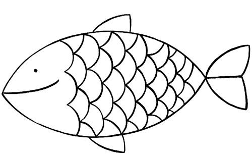 coloriage poisson avril gratuit