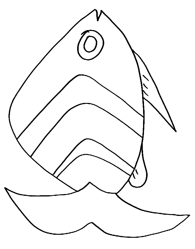 coloriage poisson avril gratuit