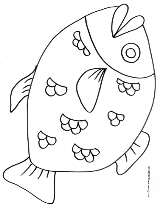 coloriage poisson avril maternelle