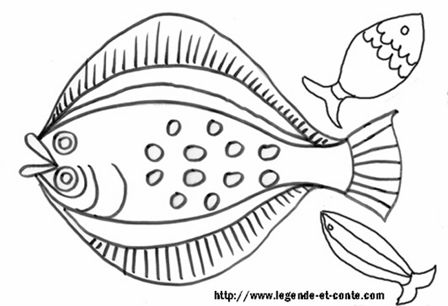 coloriage poisson avril maternelle