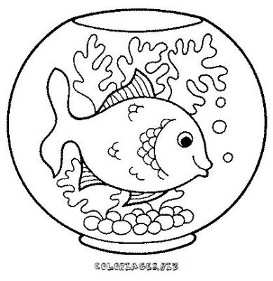 coloriage poisson rouge gratuit