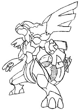 20 dessins de coloriage Pokemon Zekrom à imprimer