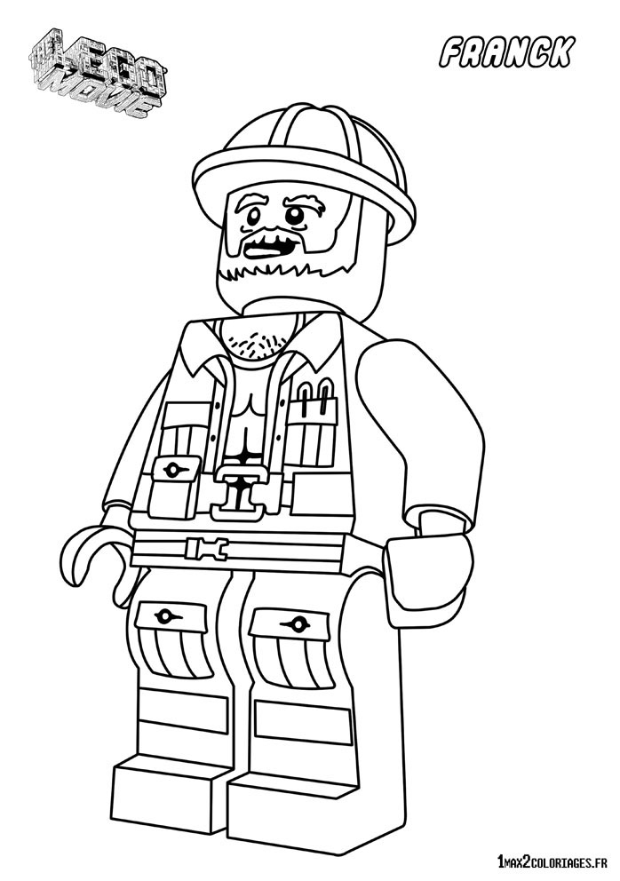 coloriage policier lego