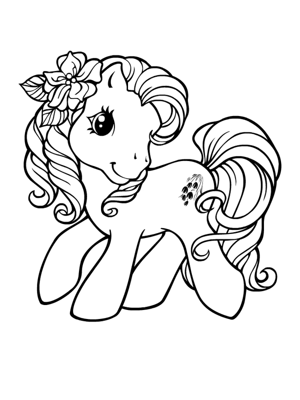 coloriage poney gratuit