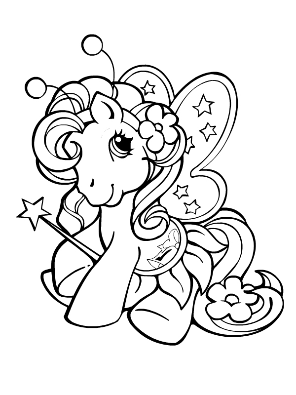 coloriage poney gratuit