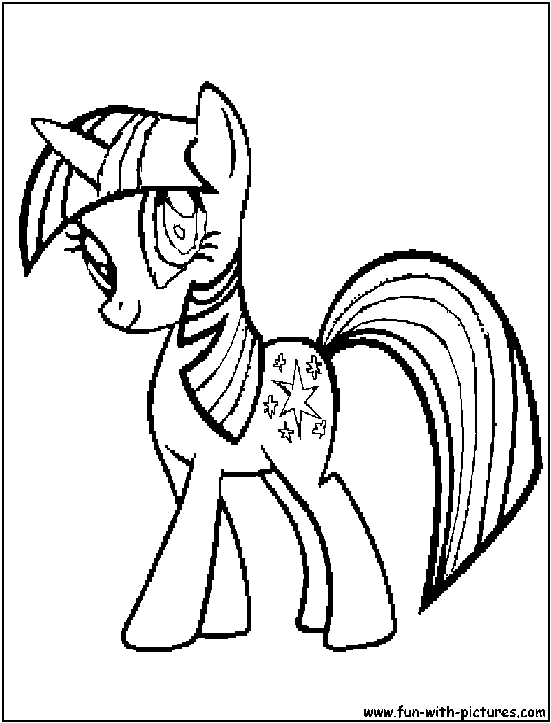 coloriage poney ville