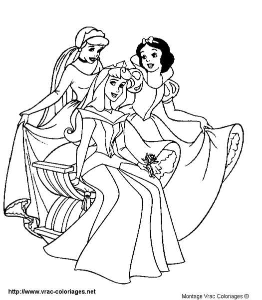 coloriage princesse a imprimer gratuit