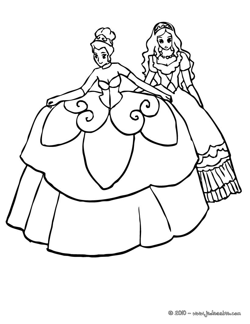 coloriage princesse en ligne