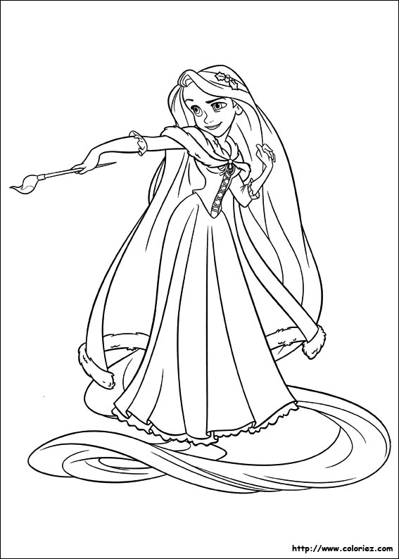 Coloriage A Dessiner De Raiponce Bebe