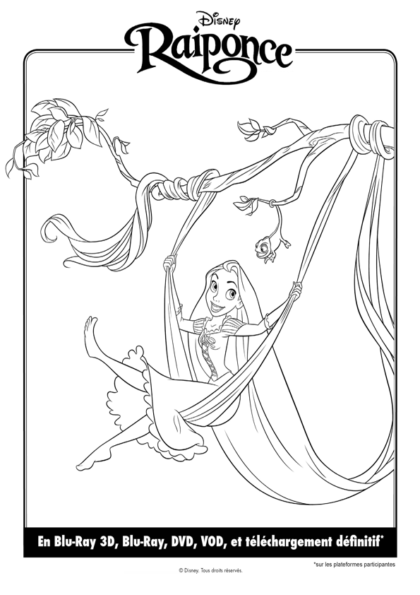 Coloriage A Dessiner Raiponce Princesse