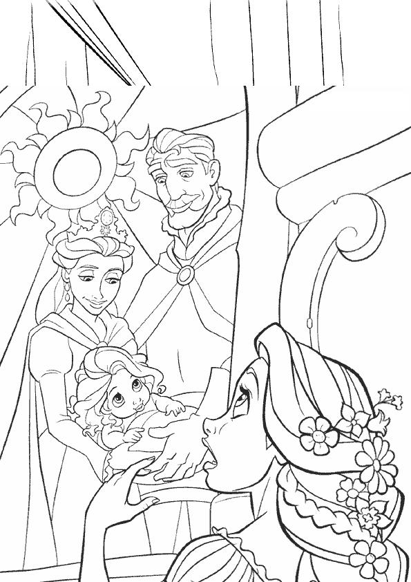 coloriage magique raiponce